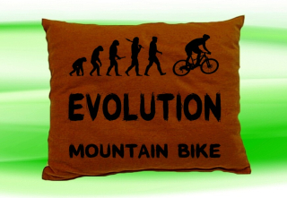 Moon River Evolution MOUNT AIN BIKE polštář hnědý 30x40 cm