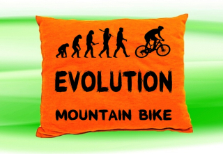Moon River Evolution MOUNT AIN BIKE  polštář oranžový 30x40 cm
