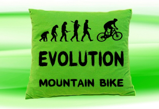 Moon River Evolution MOUNT AIN BIKE  polštář zelený 30x40 cm