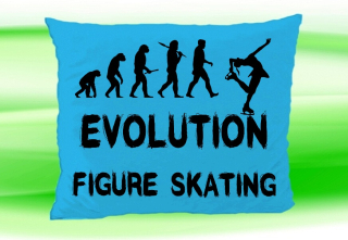 Moon River Evolution Figure skating polštář tyrkysový 30x40 cm