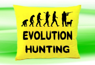 Moon River Evolution HUNTING polštář žlutý 30x40 cm