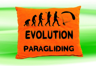 Moon River Evolution PARAGLIDING  polštář oranžový 30x40 cm