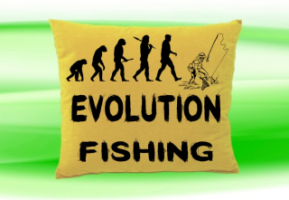 Moon River Evolution FISHING polštář béžový 30x40 cm