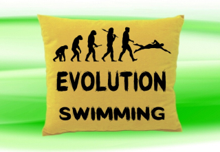 Moon River Evolution SWIMMING polštář béžový 30x40 cm