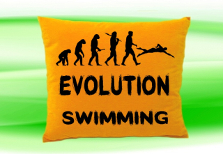 Moon River Evolution SWIMMING  polštář medový 30x40 cm