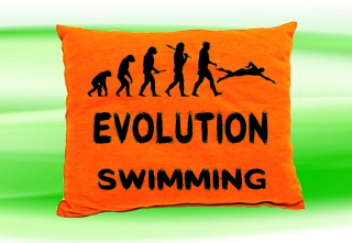 Moon River Evolution SWIMMING  polštář  30x40 cm