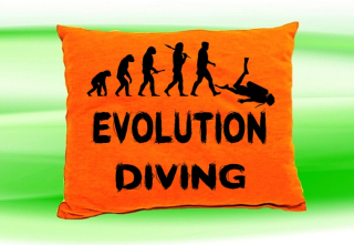 Moon River Evolution DIVING potápění  polštář oranžový 30x40 cm