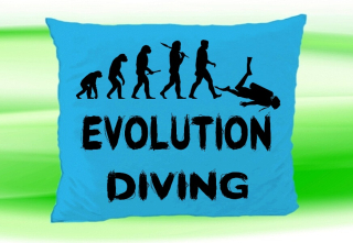 Moon River Evolution DIVING potápění polštář tyrkysový 30x40 cm
