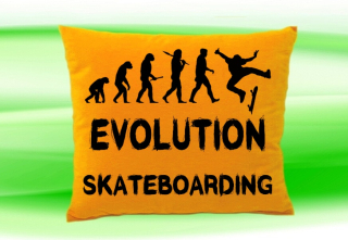 Moon River Evolution SKATEBOARDING polštář medový 30x40 cm