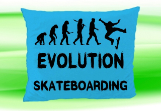 Moon River Evolution SKATEBOARDING polštář tyrkysový 30x40 cm