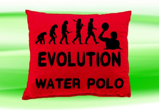 Moon River Evolution WATER POLO  polštář červený 30x40 cm