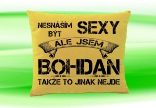 Moon River BOHDAN polštářek se jménem velikost 30x40 cm