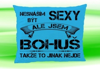 Moon River BOHUŠ polštářek se jménem  velikost 30x40 cm