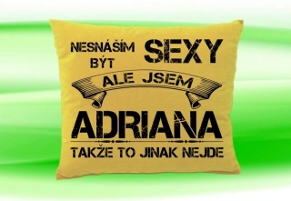Moon River ADRIANA polštář se jménem 30x40 cm