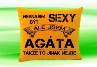 Moon River AGÁTA polštář se jménem 30x40 cm