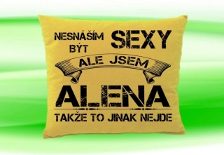 Polštář se jménem ALENA  Béžový