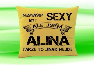Polštář se jménem ALINA Béžový