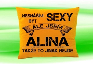 Polštář se jménem ALINA Medový