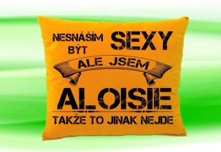 Polštář se jménem ALOISIE Medový