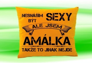 Polštář se jménem AMÁLKA Medový