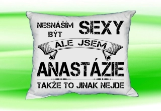 Polštář se jménem ANASTÁZIE Bilý