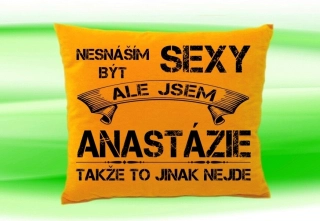 Polštář se jménem ANASTÁZIE Medový