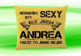 Polštář se jménem ANDREA Béžový
