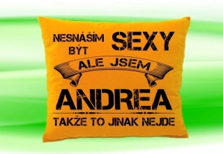 Polštář se jménem ANDREA Medový