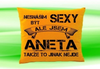 Polštář se jménem ANETA Medový