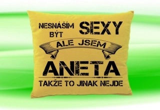 Polštář se jménem ANETA 