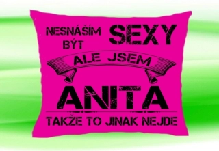 Polštář se jménem ANITA Růžový
