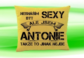 Polštář se jménem ANTONIE Béžový