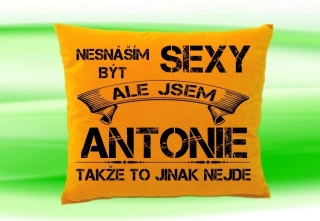 Polštář se jménem ANTONIE Medový