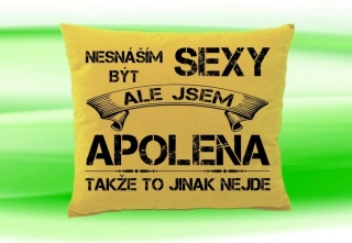 Polštář se jménem APOLENA Béžový
