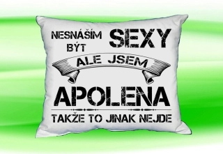 Polštář se jménem APOLENA Bilý