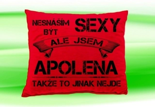 Polštář se jménem APOLENA Červený