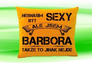 Polštář se jménem BARBORA  