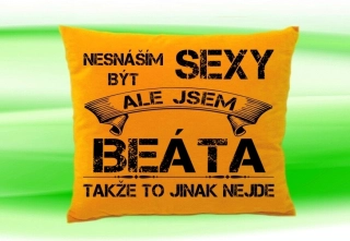 Polštář se jménem BEÁTA Medový
