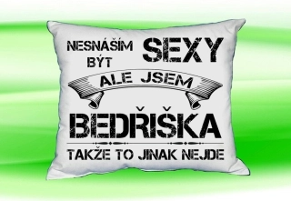 Polštář se jménem BEDŘIŠKA Bilý