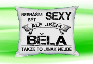 Polštář se jménem BĚLA Bilý