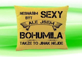 Polštář se jménem BOHUMILA Béžový