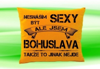 Polštář se jménem BOHUSLAVA Medový