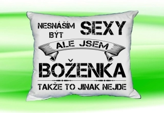 Polštář se jménem BOŽENKA Bilý