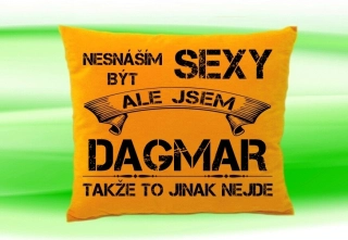 Polštář se jménem DAGMAR Medový