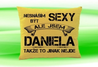 Polštář se jménem DANIELA Béžový