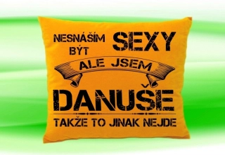 Polštář se jménem DANUŠE Medový