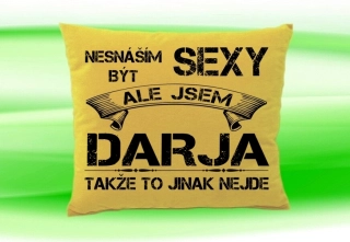 Polštář se jménem DARJA Béžový