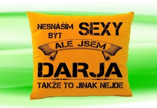 Polštář se jménem DARJA Medový