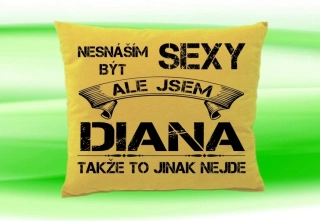 Polštář se jménem DIANA Béžový