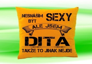 Polštář se jménem DITA  Medový